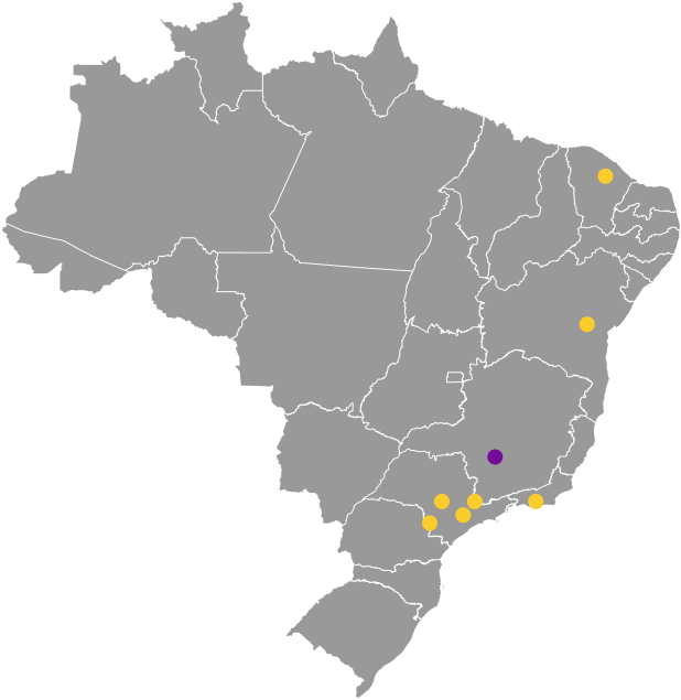 mapa de atuacao